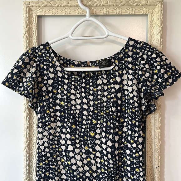 TOPSHOP | Kate Moss Collab Black and Silver Heart and Spades Sheath Mini Dress - Picture 3 of 9